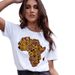 European And American Cross-border Foreign Trade Wholesale Clothing, African Continent Map Print Round-neck Plus-size_ecoleips.com
