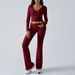 Diyun 2025 European And American Women's Clothing Casual Sports Slim Knitted Sleeve Long Pants_ecoleips.com