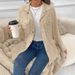 2026 Winter European Style Women Striped Shirt Coat With Big Pockets_ecoleips.com