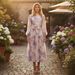Women's Clothing Elegant High-End Women's Silk Linen A-Line Dress Long Skirt With Starry Sky Rhinestone Buttons Autumn Winter Fashion_ecoleips.com