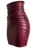 Plus Size Pleated Sexy Tight Bodycon PU Leather Short Skirt Women Ins Style Women's Clothing D30_ecoleips.com