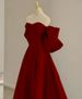 Women's Clothing Toast Dress Bride Spring Temperament Light Luxury Niche High End High End Red Bow Engagement Evening Dress_ecoleips.com