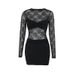 JY24547 Fall 2024 New Women's Clothing European American Style Elegant Slim Lace Blouse Top And Skirt Set For Women_ecoleips.com