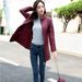 Women's Lightweight Down Jacket With Stand Collar, Slim Fit Mid-Length Coat, Autumn Winter Korean Style, Warm & Stylish_ecoleips.com