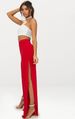 Suitable For All Seasons Fashion Recommended Side Slit Straight Leg Sexy Leg-Revealing Women's Pants INS_ecoleips.com