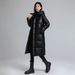 Unisex Oversized Hooded Long Puffer Coat With 3D Pattern - Thickened Winter Jacket For Men & Women (Black, Plus Size Available)_ecoleips.com