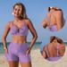 Women's Clothing Two Piece Bikini Set Sexy Swimwear With Pockets For All Seasons Regular Fit Polyester_ecoleips.com