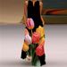 2026 New Summer Sleeveless V-Neck Printed Sexy Long Dress European And American Cross-Border Foreign Trade Women's_ecoleips.com