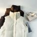 Women's Clothing Quilted Sleeveless Vest – Short Puffer Gilet With Stand Collar, Lightweight & Stylish For Layering_ecoleips.com