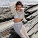 Women's Knitted Beach Cover-Up Blouse - Solid Color Bikini Set With Sun Protection, European & American Style_ecoleips.com