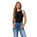 Cross-border Spring/Summer 2026 New Sexy Color-Block Sleeveless Round-Neck Racerback Slim-Fit Outerwear BM Top_ecoleips.com