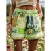 Retro Floral Print Casual Women's Cotton Shorts Bohemian Style Spring/Autumn Regular Fit Independent Site Cross Border_ecoleips.com