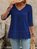 Women's Clothing New French Mori Girl Style Women's Short Casual Shirt Hollow Out Embroidered Lace Top Fashion_ecoleips.com