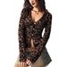 Women's Clothing Leopard Print V Neck Cardigan Slim Fit Button Design Fashionable Hot Girl Outfit Women's Top_ecoleips.com