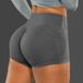 Women's Clothing Women's Solid Color Pocket Hip Lifting Sports Leggings Large Size Shorts_ecoleips.com
