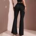 AD138 New Fashionable Sexy Hot Girl Micro Flare European And American Style Square Buckle Belt Slim Fit Comfortable_ecoleips.com