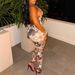 Summer Women's Backless Halter Neck Slimming Jumpsuit Print Romper European American Style Fashion Sexy Hot Girl Clothing_ecoleips.com