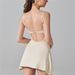 K Anti Glare Sports Dress With Chest Cushion, Breathable Outdoor Golf Back Yoga Tennis Skirt_ecoleips.com