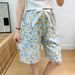 Women Pajama Shorts Cotton Strawberry Shorts Loose Beach Outfits Bottoms Home Pants Comfy Loungewear Bottom Sleep Clothes Shorts_ecoleips.com