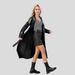 K Long Windbreaker Wrinkle Resistant Fashionable Women's Leather Jacket New Style_ecoleips.com