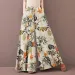 Floral Print Wide Leg Women Pants Spring Drawstring Bohemia Trousers Lady Casual Loose Elastic Waist Pantalonsw Plus Size_ecoleips.com