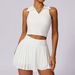 Women's Clothing Outdoor Leisure T Shirt Running Sports Fitness Suit Breathable Yoga Nude Tennis Suit_ecoleips.com