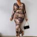 Women's Clothing Autumn New V Neck Pleated Ladies Sexy Slim Bat Sleeve Dress_ecoleips.com