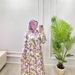 2025 New Women's Dress Muslim Fashion Printed Long Robe With Belt_ecoleips.com