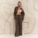 Women's Pure Cotton Long Sleeved Shirt Wide Leg Trousers Set Casual Flared Pants Suit Solid Color Style Summer_ecoleips.com