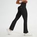 Cross-border Best-selling Workwear With Pockets, High-waisted, Quick-drying Lulu Yoga Flared Pants, Peach Butt Pocket_ecoleips.com