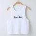 Cross-border E-commerce Euroean And American Women's Clothing Summer New Angel Baby Letter Rint Short Slim-fit Tank_ecoleips.com