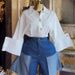 K Women's New Fashion Lapel Design, Niche And Versatile, Solid Color Shirt Top_ecoleips.com