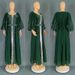 Women's Clothing Middle Eastern Ethnic Style Hot Diamond Long Skirt Chiffon Puff Sleeve Dress With Belt_ecoleips.com