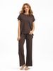 K Casual Suit For Women, New Solid Color Sleeveless Vest, Knitted Sweater, Wide Leg Pants, Plus Size Ice Silk Set_ecoleips.com
