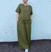 Women's Clothing Two Piece Suits For Women Round Neck Short Sleeved Tops Summer Casual Solid Color Wide Leg Pants Suits For Women_ecoleips.com