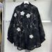 Women’s Clothing early autumn new long sleeved shirts, heavy diamond studded three dimensional flower embroidery, versatile slim chiffon shirt_ecoleips.com