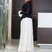 Women's Clothing New Fashion Temperament OL Trumpet Sleeve Top Pleated Wide Leg Pants Two Piece African Suit_ecoleips.com