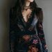 Elegant V-Neck Lace Trim Floral Print Long Sleeve Bodycon Dress - Slim Fit High Waist Sexy Mini Dress For Women_ecoleips.com