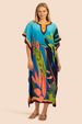 Women's Floral Beach Cover Up Dress - Lightweight Long Sun Dress For Swimsuits, Vacation, Pool Party - Quick Dry Polyester Cover Up With Loose Fit_ecoleips.com