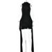 Hot Selling New Dress In Spring, Sexy And Elegant, Solid Color Round Neck Sleeveless Buttocks Tied Short Skirt_ecoleips.com