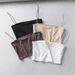 Women's Clothing Street Shooting Thin Rubber Band Suspenders Small Vest Women's Short Flat Mouth Solid Color Tube Top_ecoleips.com