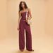 Sexy Slim-Fit Striped Crop Top & Elastic Waist Pants Set – Trendy Streetwear Two-Piece Outfit_ecoleips.com