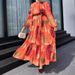 Women's Clothing Muslim Chiffon Woven Long Elegant Dress_ecoleips.com