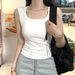White Camisole Women, 2026 Summer New Style, Can Be Worn As An Outer Layer, Covers Side Breasts, With Wide Shoulder_ecoleips.com