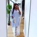 Women's plus Size V-Neck Striped Dress Long Sleeve Lace Trim Maxi Elegant Spring Fashion Essential 2026_ecoleips.com