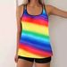 Plus Size Tankini Swimsuit For Women – Floral Print, Skirted Bottom & Adjustable Coverage (S-5XL)_ecoleips.com