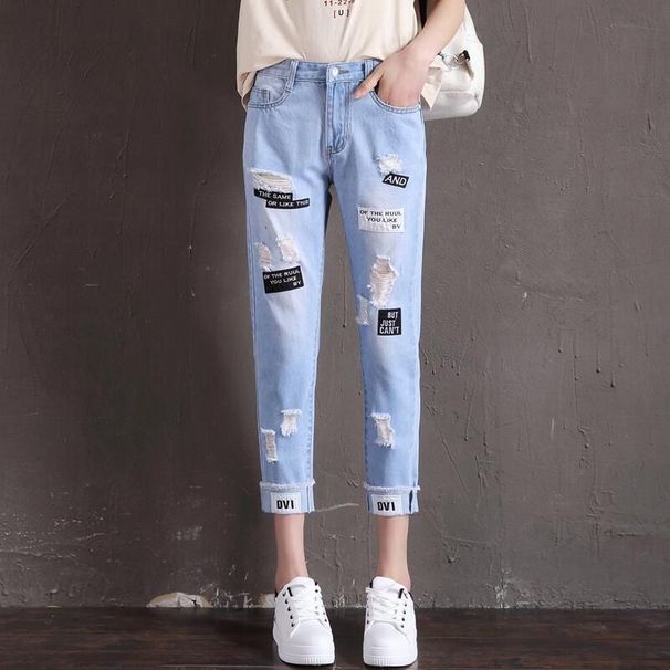 Women's Clothing Leg Jeans For Women Autumn High Waist Drape Loose Versatile Straight Pants_ecoleips.com