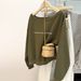 American-style Real-shot One-shoulder Off-shoulder Long-sleeve Sweatshirt Women, Thin Loose-fitting, Korean-style,_ecoleips.com