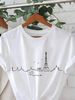 European And American Cross-border Foreign Trade Clothing, Simple Urban Style Round-neck Printed Women's Short-sleeve_ecoleips.com