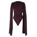 European And American Women's Fashion 2025 Spring New Solid Color Pocket Collar Symmetrical Ribbon Design Tight_ecoleips.com